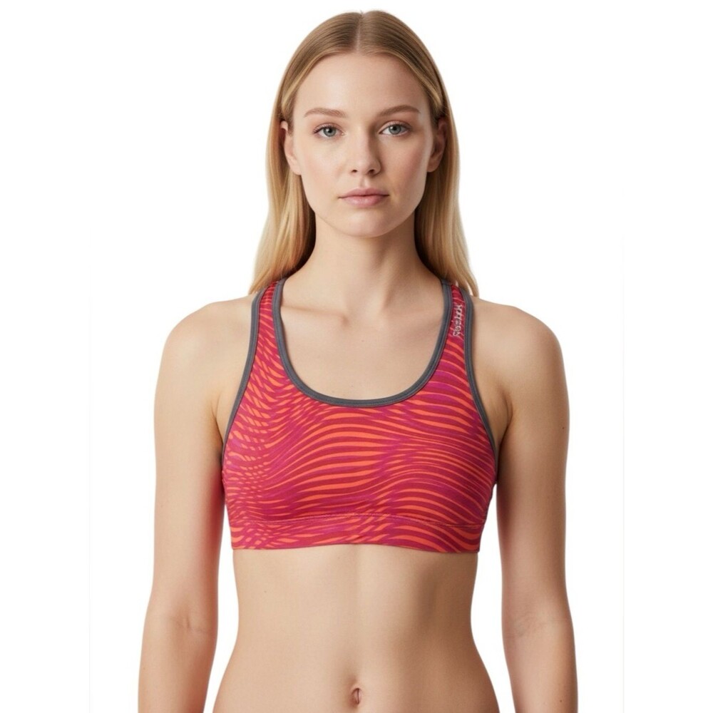 🆕Reebok Orange Wave Reversible Sports Bra